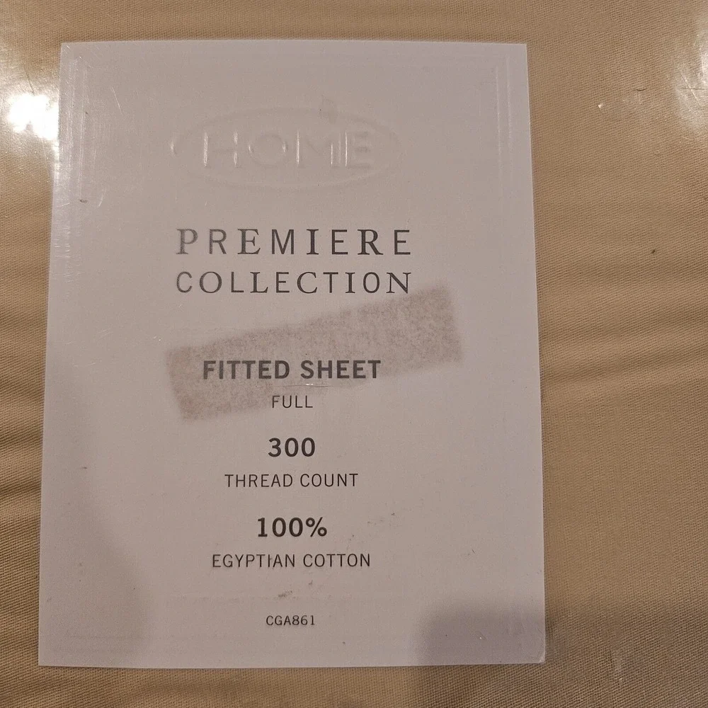 Target Home Premiere Collection Full Flat Bed Sheet Egyptian Cotton Wheat